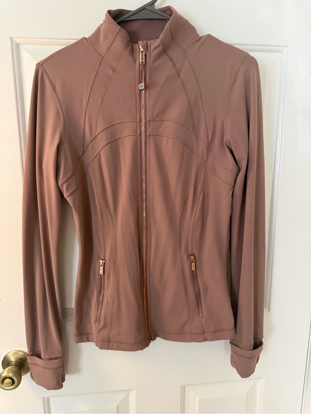 Lululemon Define Jacket Size 8 Mauve Pink Full Zip